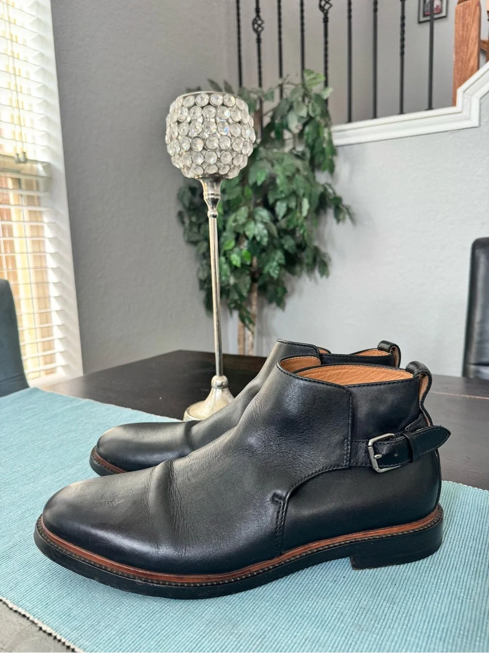 Coach Black Leather Chelsea Boots size. 13